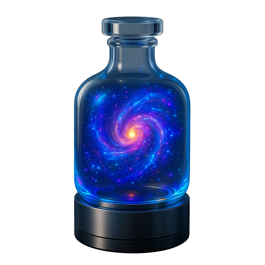 Zero-G Holographic Perfume Bottle
